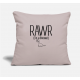 Rawr I'm A Dinosaur Light Taupe Pillow